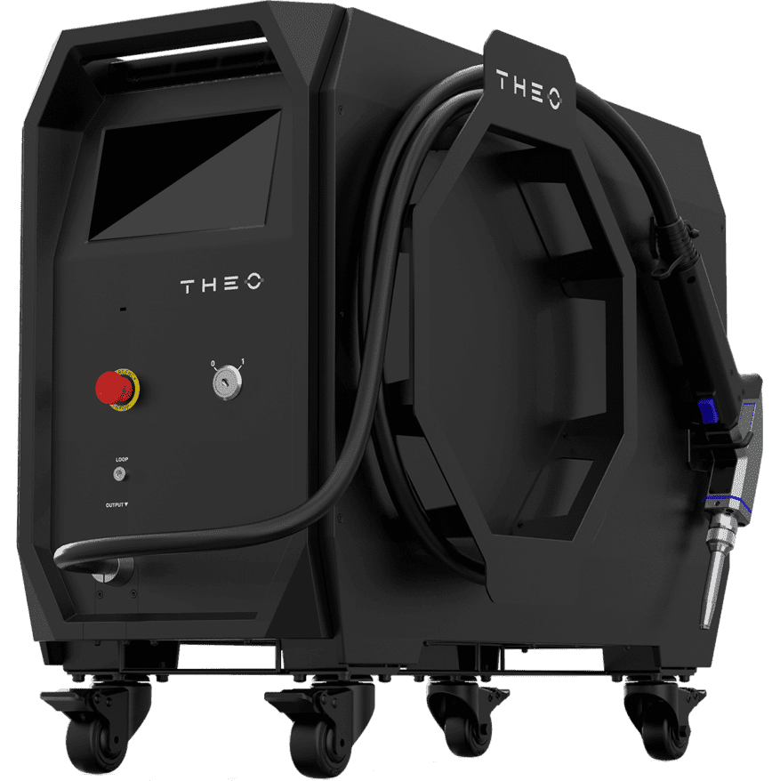 Професійний апарат ручного лазерного зварювання металу THEO MA1 на виробництві IWERKE